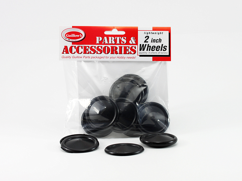 GUI-116 Guillow's 2 Plastic Half Wheel (8½ wheels) Accessories Pack Guillows