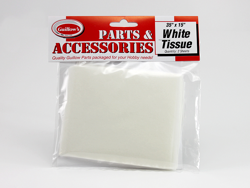 GUI-122 Guillow's 15 x 35 Tissue (2 sheets) Accessories Pack Guillows