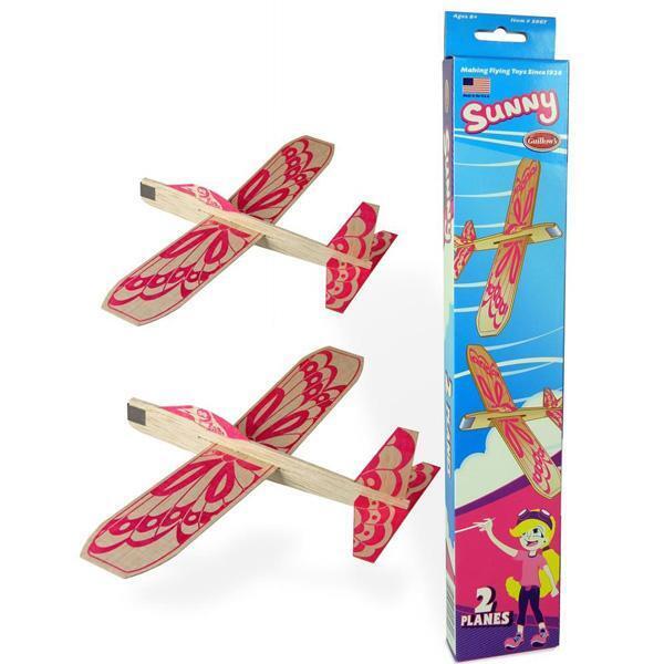 GUI-30GT Guillow's Sunny Twin Pack Balsa Glider Guillows