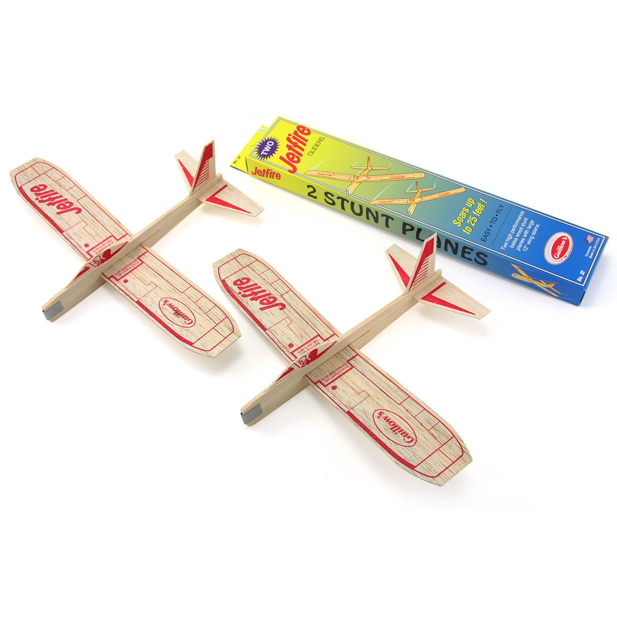 GUI-32PDQ Guillow's Display Jetfire Twin Pack (Min 18) Guillows