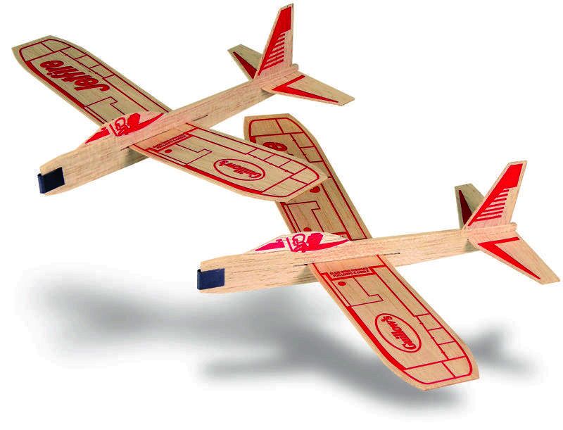 GUI-32T Guillow's Jetfire Twin Pack Balsa Glider Guillows