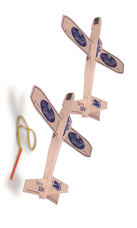 GUI-37T Guillow's Slingshot Twin Pack Balsa Glider Guillows
