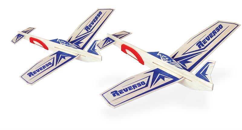 GUI-40T Guillow's Reverso Twin Pack Balsa Glider Guillows