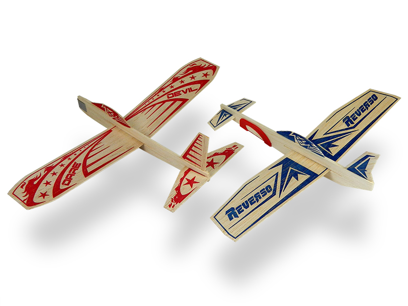 GUI-42PDQ Guillow's Display Super Hero Twin Pack (Min 12) Guillows