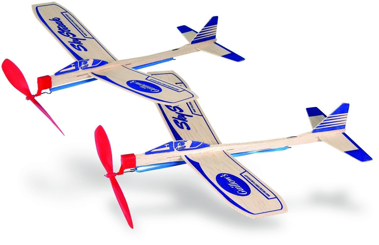GUI-52T Guillow's Sky Streak Twin Pack Balsa Glider Guillows