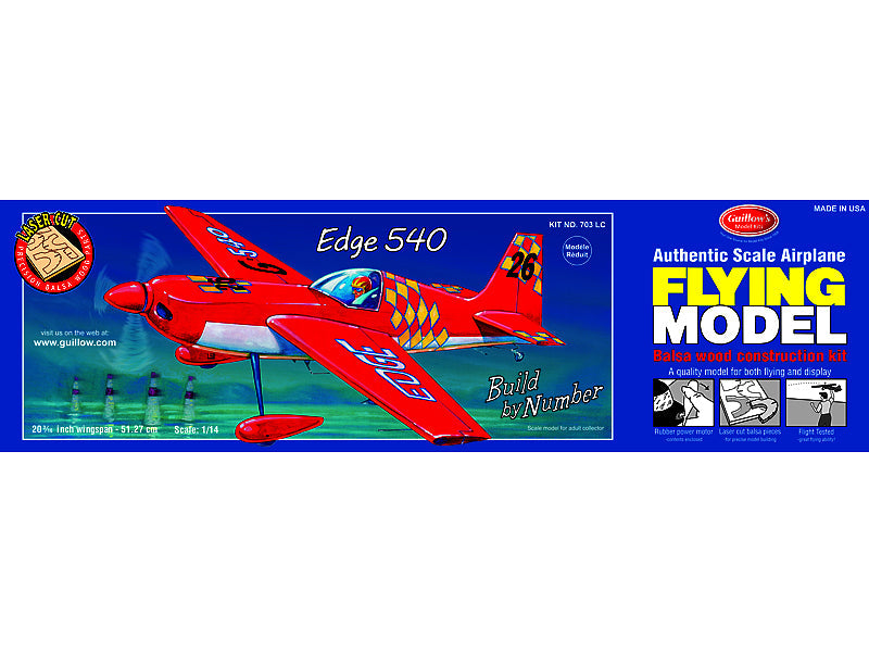 GUI-703LC Guillow's Edge - Laser Cut Balsa Plane Model Kit Guillows