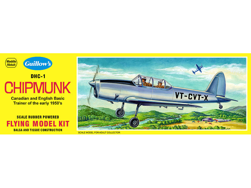 GUI-903 Guillow's Chipmunk Balsa Plane Model Kit Guillows