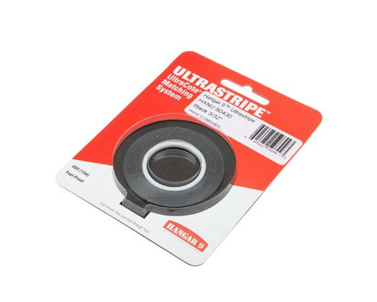 HANU80430 Hangar 9 UltraStripe 3/32inch, Black HANGER 9