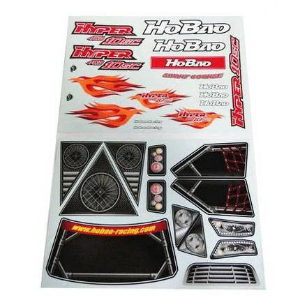 HB-11037 Decal for Clear Body 10SC EP Hobao