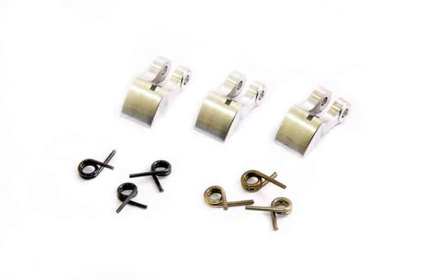 HB-OP-0162 CNC ALUM 3-SHOES CLUTCH SHOES W/ SPRINGS 1.0mm & 1.1mm EA 3 PCS.