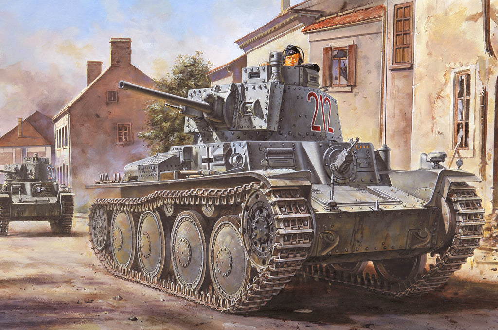 HB80141 HobbyBoss 1/35 German Panzer Kpfw.38(t) Ausf.B Plastic Model Kit [80141] HobbyBoss