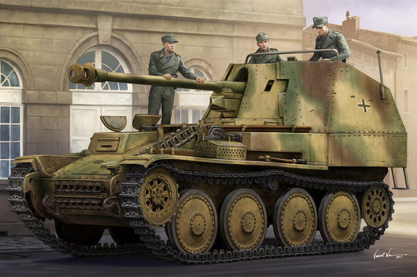 HB80168 HobbyBoss 1/35 Marder III Ausf.M Tank Destroyer Sd.Kfz.138 - Late Plastic Model Kit [80168]