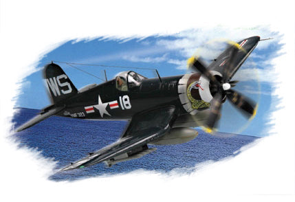 HB80218 HobbyBoss 1/72 F4U-4 "Corsair" Plastic Model Kit [80218] HobbyBoss