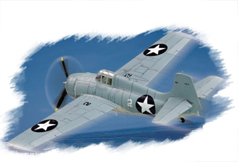 HB80220 HobbyBoss 1/72 F4F-4 "Wildcat" Plastic Model Kit [80220] HobbyBoss