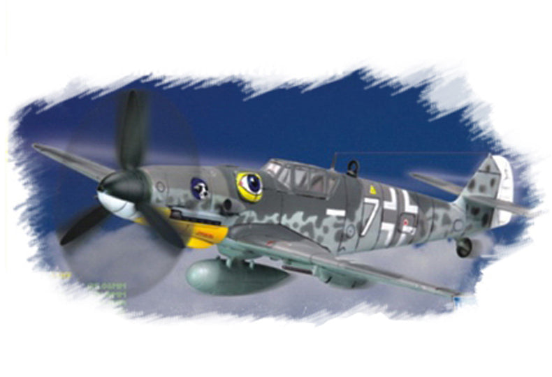 HB80226 HobbyBoss 1/72 Bf109 G-6 (late) Plastic Model Kit [80226] HobbyBoss