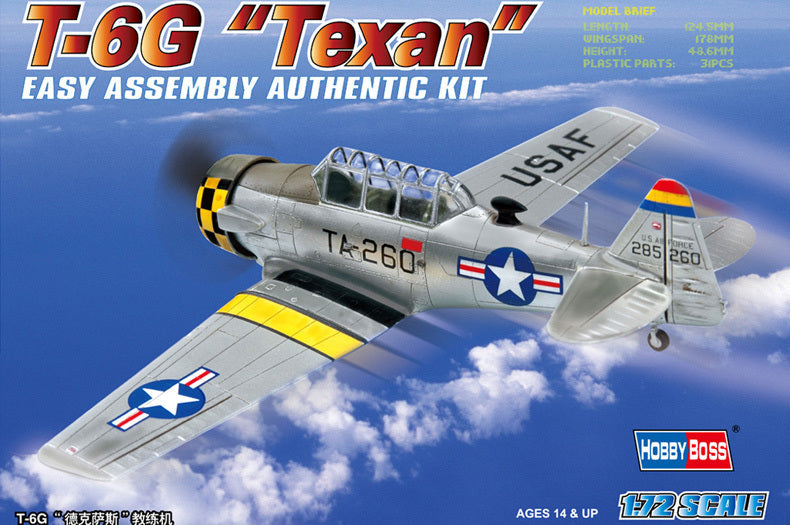 HB80233 HobbyBoss 1/72 T-6G Texan Plastic Model Kit [80233] HobbyBoss