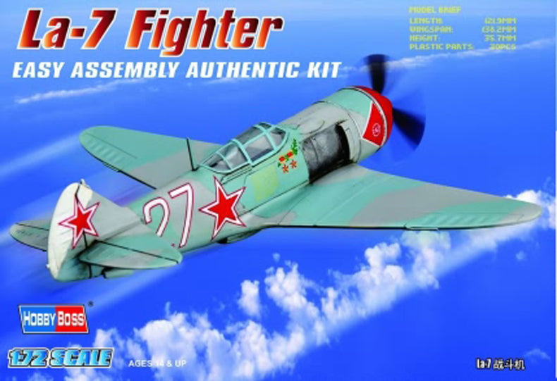 HB80236 HobbyBoss 1/72 La-7 Fighter Plastic Model Kit [80236] HobbyBoss