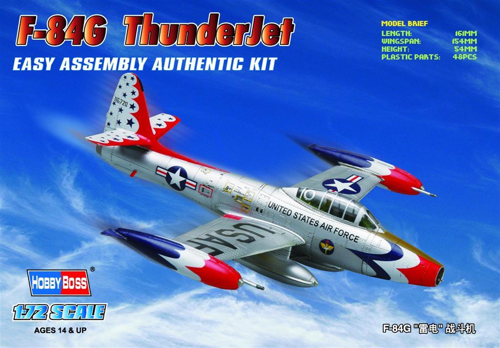 HB80247 HobbyBoss 1/72 F-84G ThunderJet Plastic Model Kit [80247] HobbyBoss