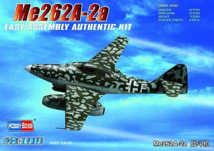 HB80248 HobbyBoss 1/72 Me262A-1a Plastic Model Kit [80248] HobbyBoss
