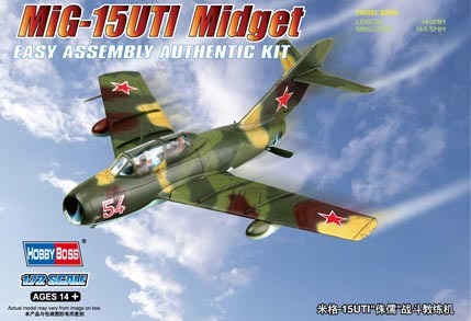HB80262 HobbyBoss 1/72 MiG-15UTI Midget Plastic Model Kit [80262] HobbyBoss