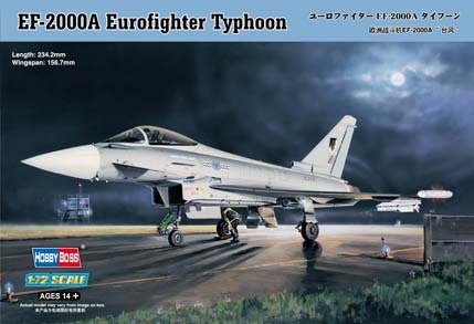 HB80264 HobbyBoss 1/72 EF-2000A Eurofighter Typhoon Plastic Model Kit [80264] HobbyBoss