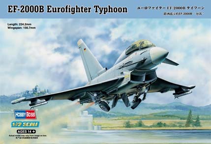 HB80265 HobbyBoss 1/72 EF-2000B Eurofighter Typhoon Plastic Model Kit [80265] HobbyBoss