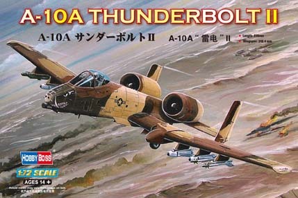 HB80266 HobbyBoss 1/72 A-10A Thunderbolt II Plastic Model Kit [80266] HobbyBoss