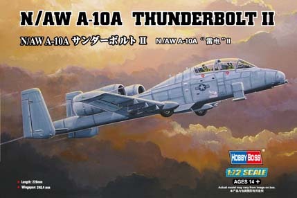 HB80267 HobbyBoss 1/72 N/AW A-10A THUNDERBOLT II Plastic Model Kit [80267]