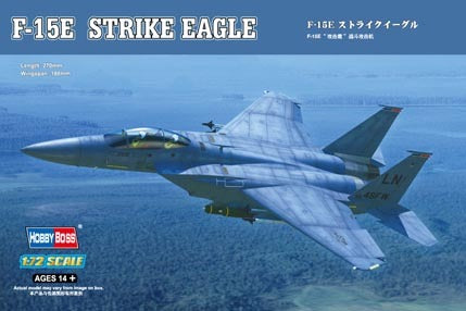 HB80271 HobbyBoss 1/72 F-15E Strike Eagle Strike fighter Plastic Model Kit [80271] HobbyBoss