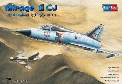 HB80316 HobbyBoss 1/48 Mirage IIICJ Fighter Plastic Model Kit [80316] HobbyBoss
