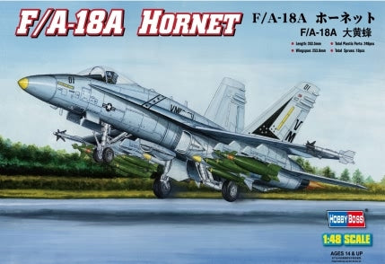 HB80320 HobbyBoss 1/48 F/A-18A "HORNET" Plastic Model Kit [80320] HobbyBoss
