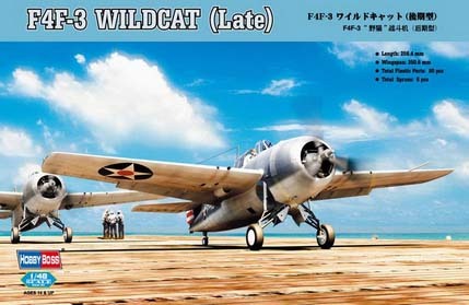 HB80327 HobbyBoss 1/48 F4F-3 Wildcat Late Version Plastic Model Kit [80327] HobbyBoss