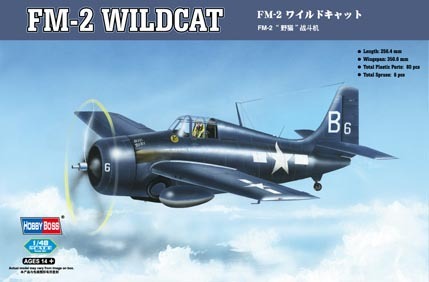 HB80330 HobbyBoss 1/48 FM-2 Wildcat Plastic Model Kit [80330] HobbyBoss