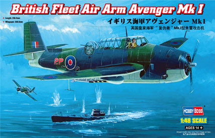 HB80331 HobbyBoss 1/48 British Fleet Air Arm Avenger Mk 1 Plastic Model Kit [80331]