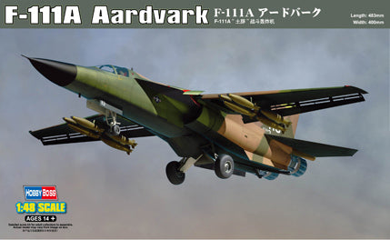HB80348 HobbyBoss 1/48 F-111A Aardvark Plastic Model Kit [80348] HobbyBoss