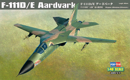 HB80350 HobbyBoss 1/48 F-111D/E Aardvark Plastic Model Kit [80350] HobbyBoss