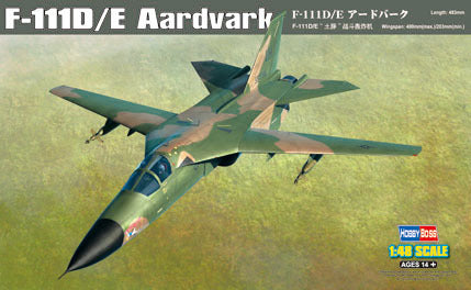 HB80350 HobbyBoss 1/48 F-111D/E Aardvark Plastic Model Kit [80350]