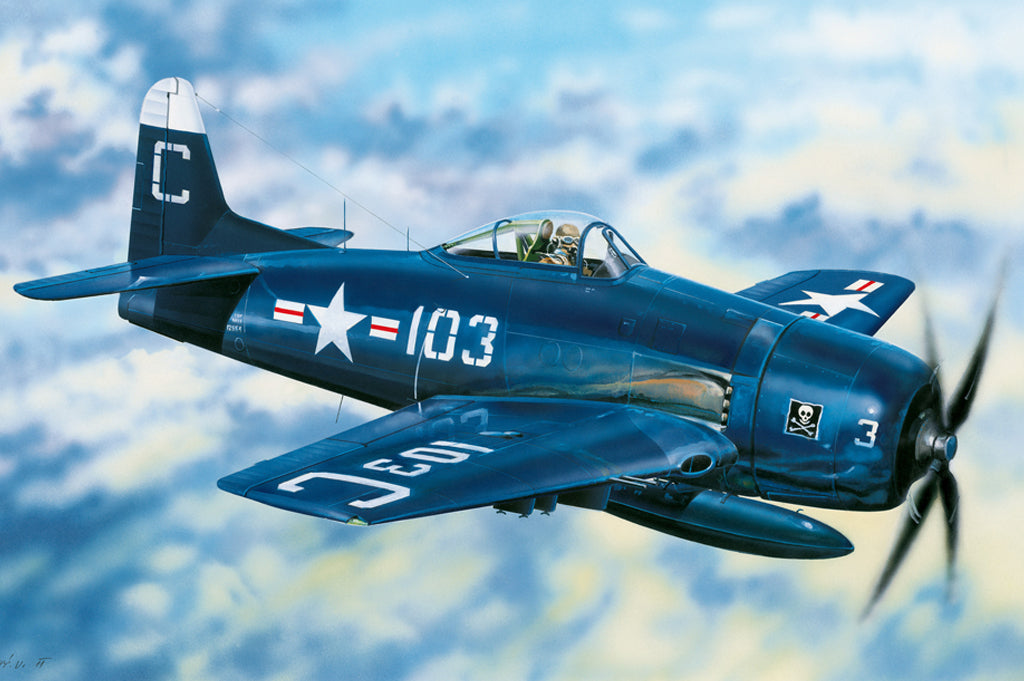 HB80358 HobbyBoss 1/48 F8F-2 Bearcat Plastic Model Kit [80358] HobbyBoss