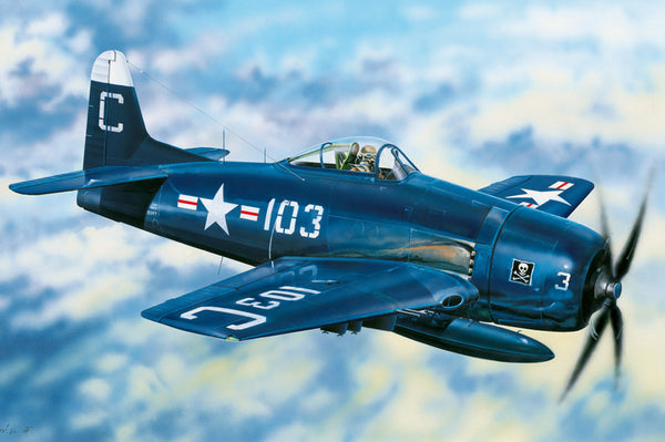 HB80358 HobbyBoss 1/48 F8F-2 Bearcat Plastic Model Kit [80358]