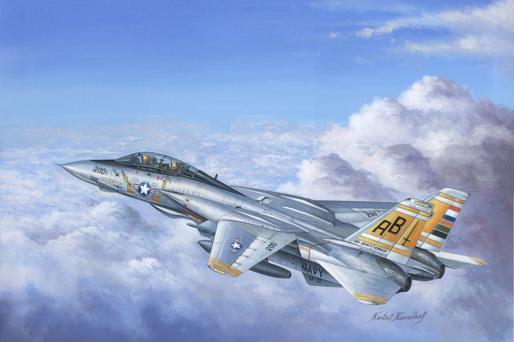 HB80366 HobbyBoss 1/48 F-14A Tomcat Plastic Model Kit [80366] HobbyBoss