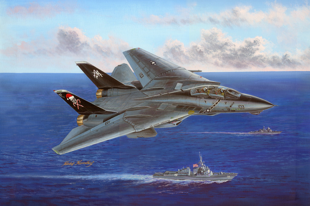 HB80367 HobbyBoss 1/48 F-14B Tomcat Plastic Model Kit [80367] HobbyBoss
