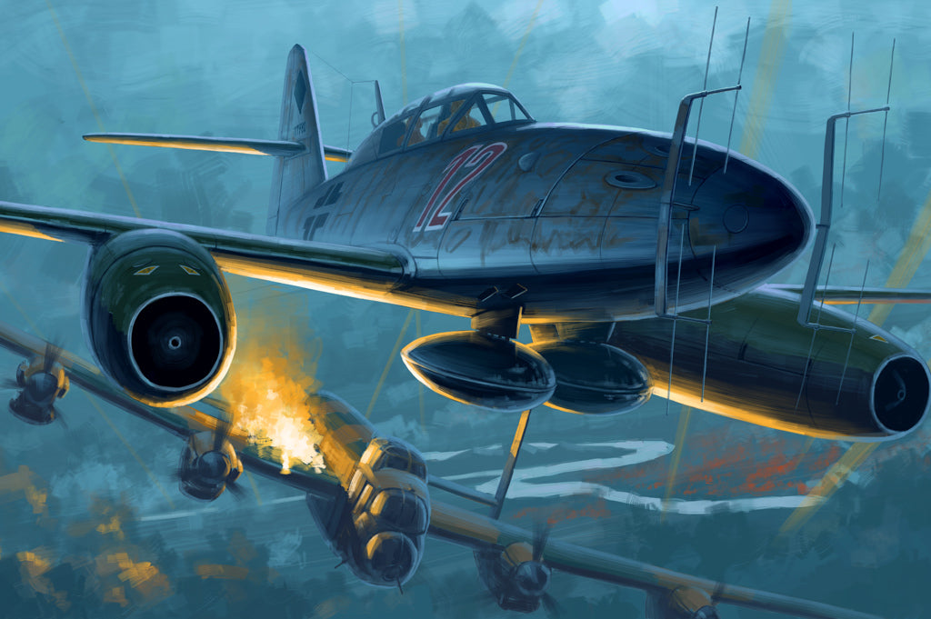 HB80379 HobbyBoss 1/48 Me 262 B-1a/U1 Plastic Model Kit [80379] HobbyBoss