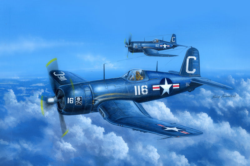 HB80386 HobbyBoss 1/48 F4U-4 Corsair early version Plastic Model Kit [80386]