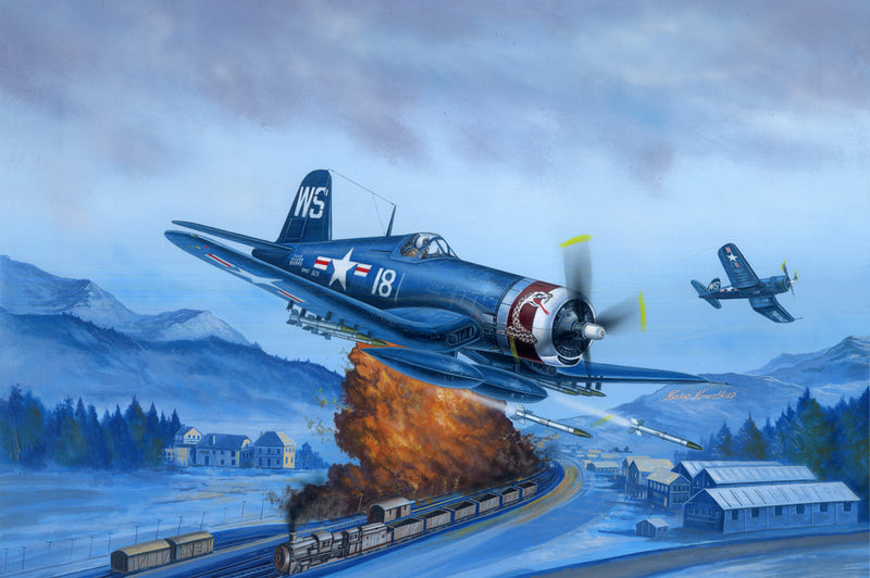 HB80387 HobbyBoss 1/48 F4U-4 Corsair Late version Plastic Model Kit [80387]