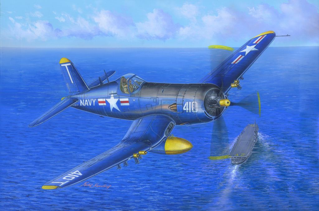 HB80389 HobbyBoss 1/48 F4U-5 Corsair Plastic Model Kit [80389] HobbyBoss