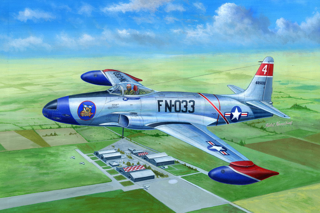 HB81723 HobbyBoss 1/48 F-80A Shooting Star fighter Plastic Model Kit [81723] HobbyBoss