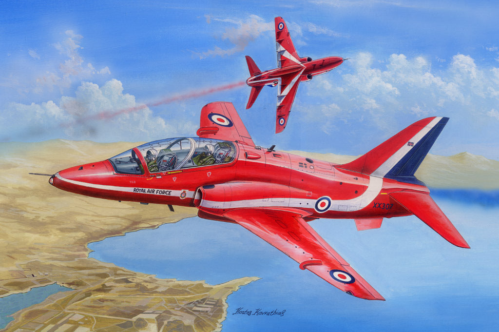 HB81738 HobbyBoss 1/48 RAF Red Arrows Hawk T MK.1/1A Plastic Model Kit [81738] HobbyBoss