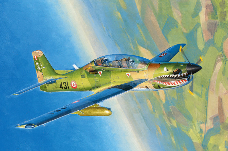 HB81763 HobbyBoss 1/48 Brazilian EMB312 Tucano Plastic Model Kit [81763]