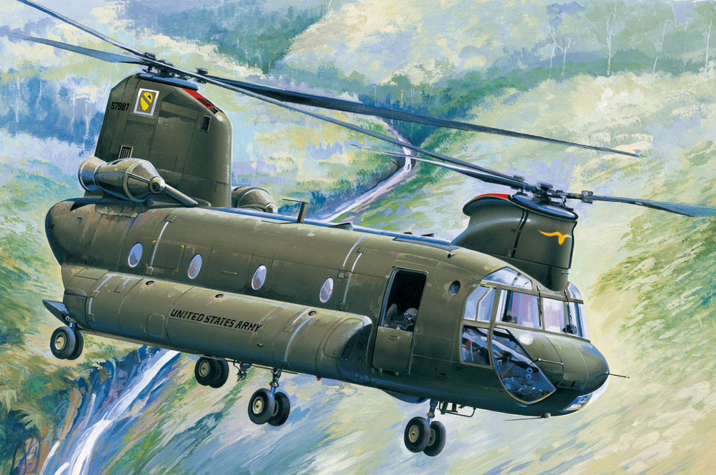 HB81772 HobbyBoss 1/48 CH-47A CHINOOK Plastic Model Kit [81772] HobbyBoss
