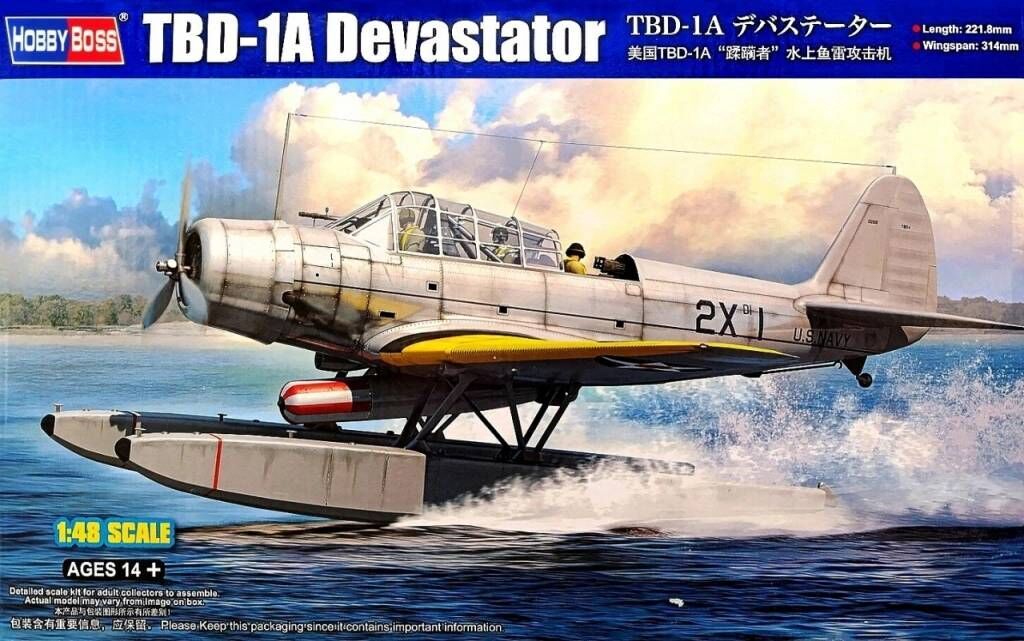HobbyBoss 1/48 TBD-1A Devastator Plastic Model Kit